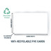 Neutral White 760 Micron 50% Recycled PVC Cards Neutral White 760 Micron 50% Recycled PVC Cards
