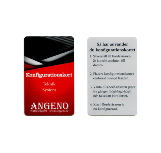 Konfigurationskort till Bordsläsare RFID STD