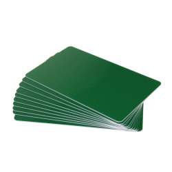 Forest Green Gloss 760 Micron Cards with Colored Core (Pack of 100)