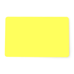 Yellow Gloss 760 Micron Cards with Colored Core (Pack of 100)